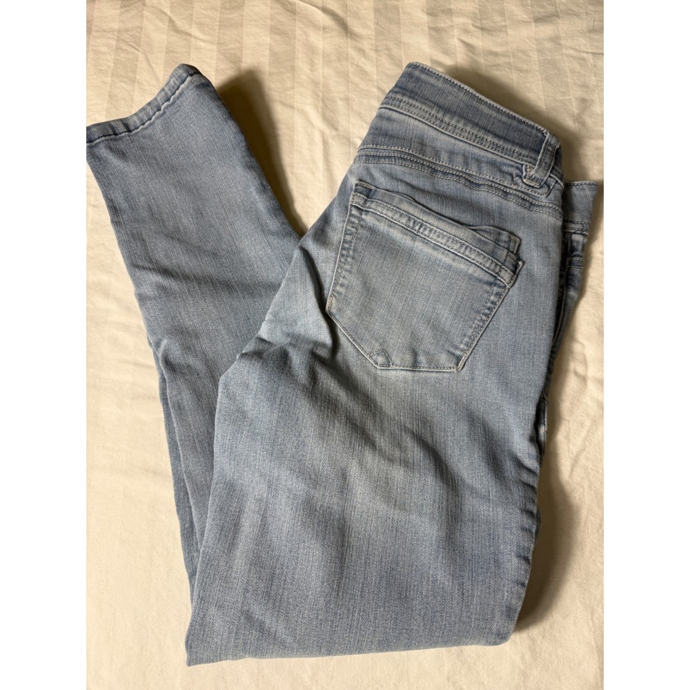 Democracy Ab Technology Jeans Light Wash Blue Size 2 Stretch Boho Fall Preppy